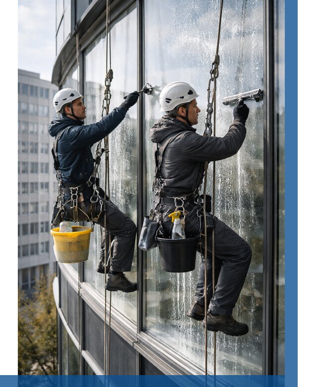 Мойка панорамных окон в Комсомольске-на-Амуре от 357 р. заказать у ВЫСОТНИК-Кмс