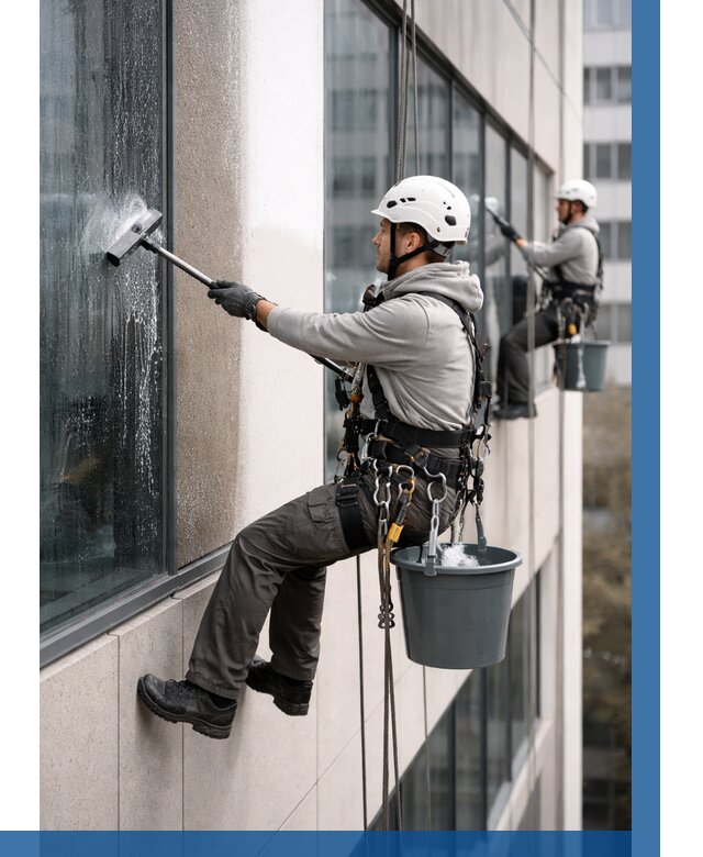 Мойка фасадов зданий в Комсомольске-на-Амуре под ключ от 357 р. | ВЫСОТНИК-Кмс