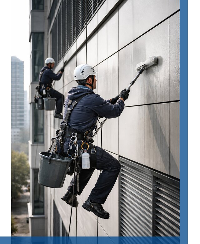 Мойка вентилируемого фасада в Комсомольске-на-Амуре от 255 р. | ВЫСОТНИК-Кмс