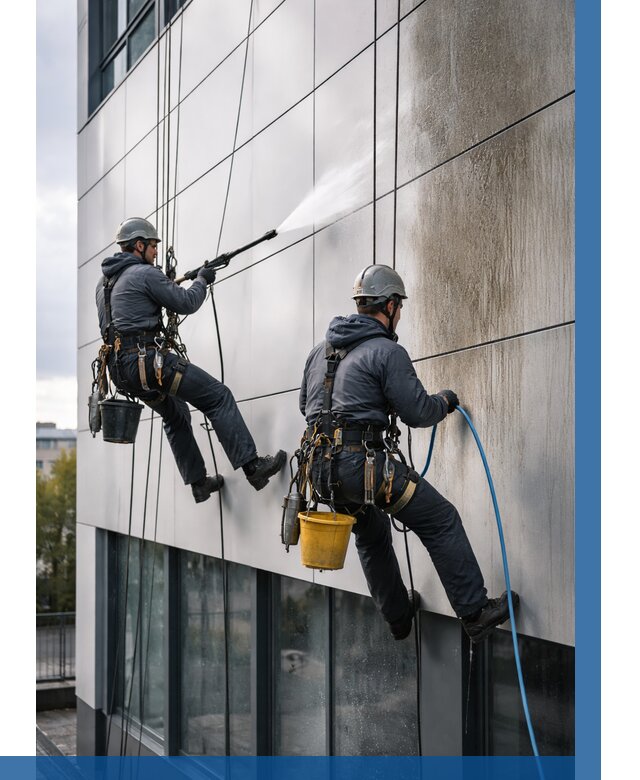Мойка фасада из композита в Комсомольске-на-Амуре по цене от 306 р. | ВЫСОТНИК-Кмс