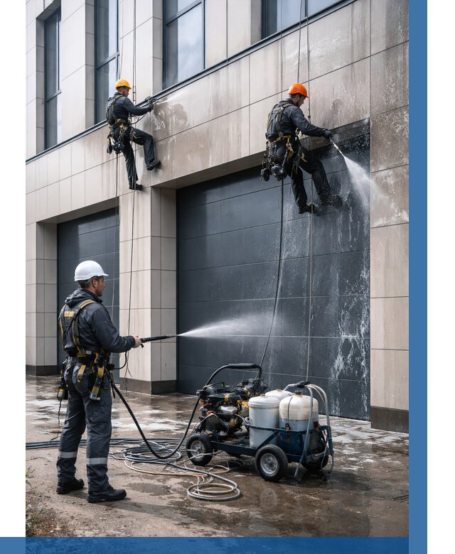 Послестроительная мойка фасада в Комсомольске-на-Амуре от 306 р. | ВЫСОТНИК-Кмс