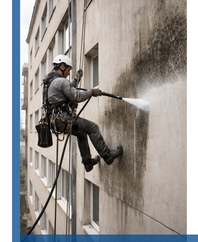 Профессиональная очистка фасадов от плесени в Комсомольске-на-Амуре