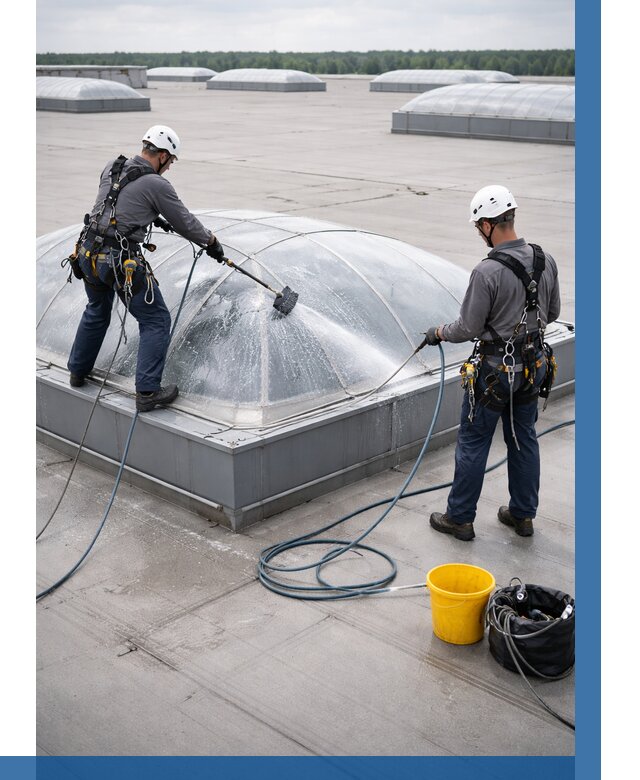 Мойка зенитных фонарей в Комсомольске-на-Амуре, заказать от 4592 р. | ВЫСОТНИК-Кмс