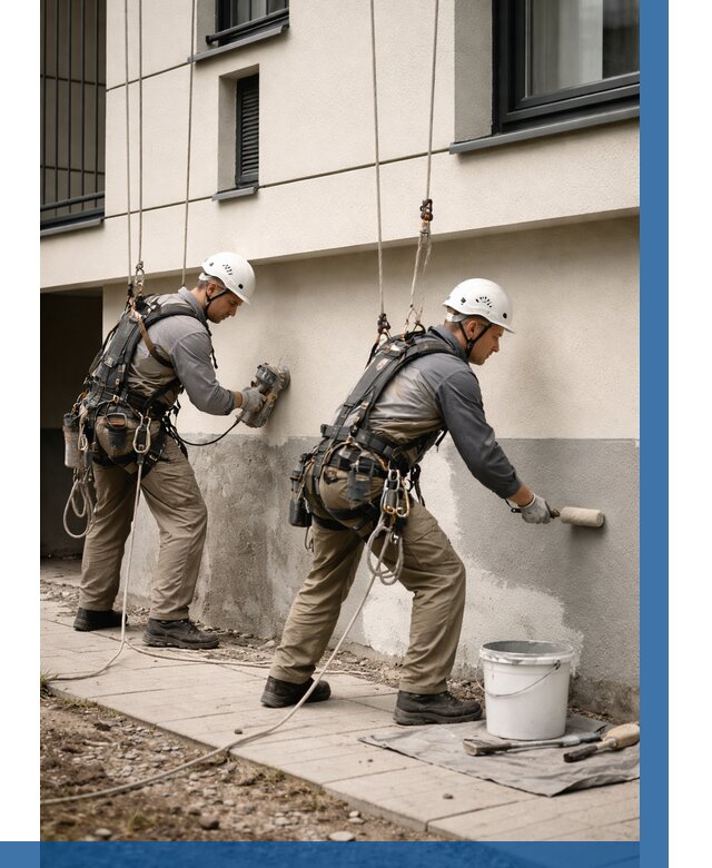 Окраска цоколя здания в Комсомольске-на-Амуре от 459 р. под ключ | ВЫСОТНИК-Кмс