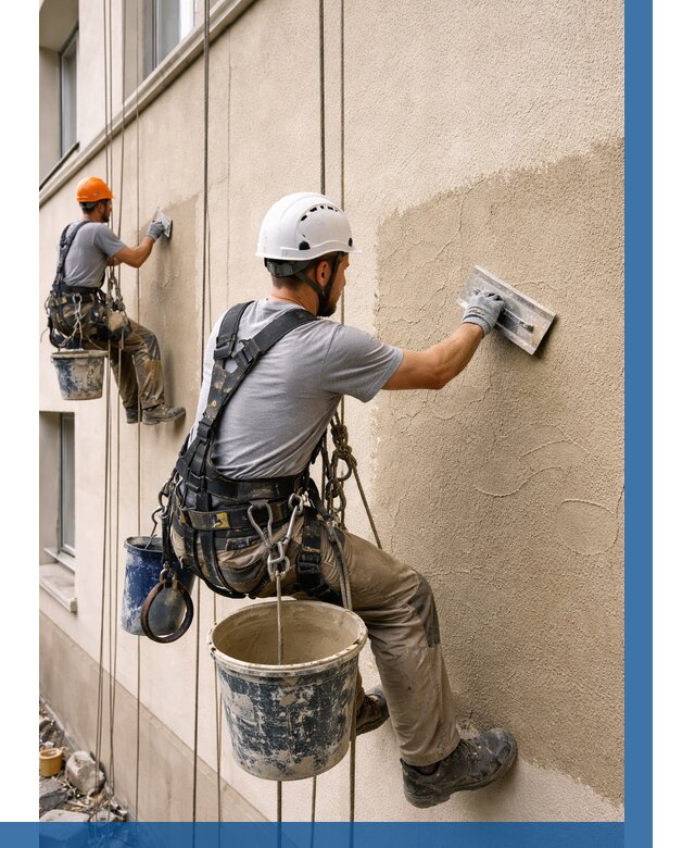 Декоративная штукатурка фасада в Комсомольске-на-Амуре от 1224 р. | ВЫСОТНИК-Кмс