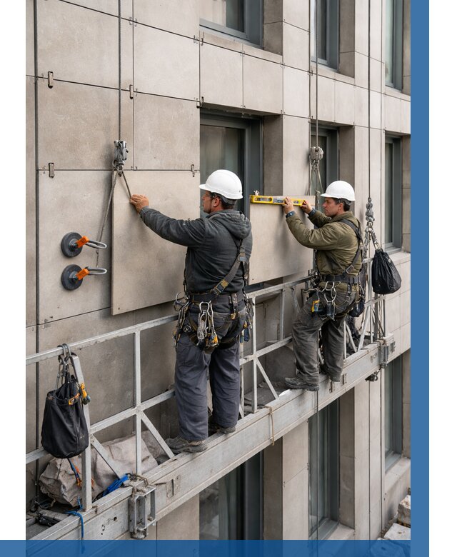 Монтаж керамогранита на фасад в Комсомольске-на-Амуре от 2551 р. | ВЫСОТНИК-Кмс