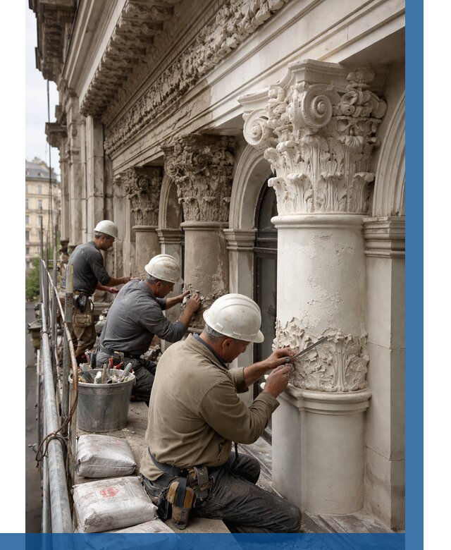 Реставрация фасадной лепнины в Комсомольске-на-Амуре от 2551 р. | ВЫСОТНИК-Кмс