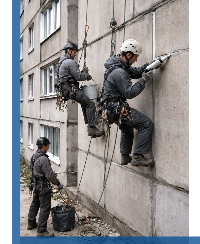 Герметизация межпанельных швов в Комсомольске-на-Амуре с гарантией герметичности