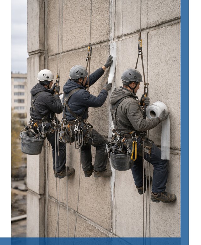 Ремонт межпанельных швов в Комсомольске-на-Амуре от 765 р. | ВЫСОТНИК-Кмс