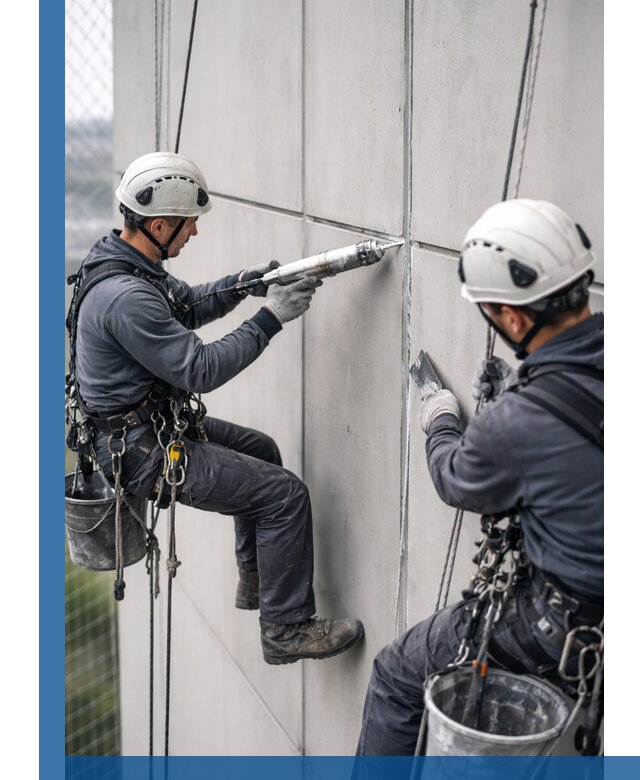 Первичная герметизация швов фасадов и кровель в Комсомольске-на-Амуре