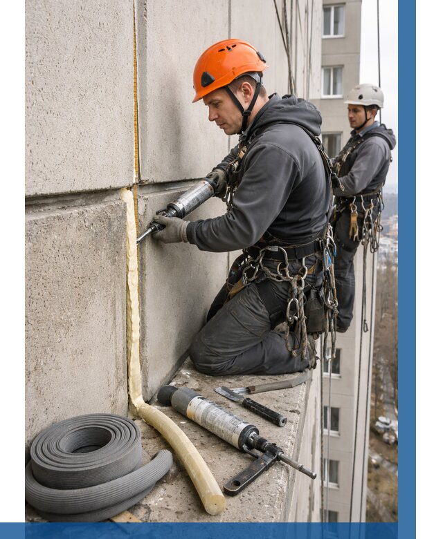 Теплый шов межпанельные швы в Комсомольске-на-Амуре от 714 р. | ВЫСОТНИК-Кмс