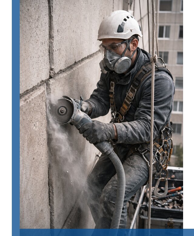 Штробление межпанельных швов в Комсомольске-на-Амуре качественно и быстро