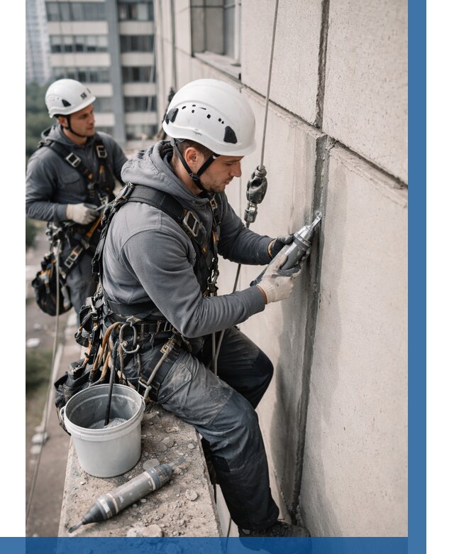 Ремонт деформационных швов здания в Комсомольске-на-Амуре от 1020 р. | ВЫСОТНИК-Кмс