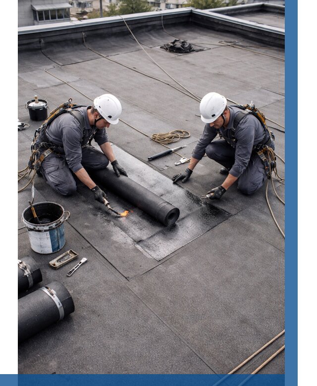 Ремонт мягкой кровли под ключ в Комсомольске-на-Амуре от 714 р. | ВЫСОТНИК-Кмс