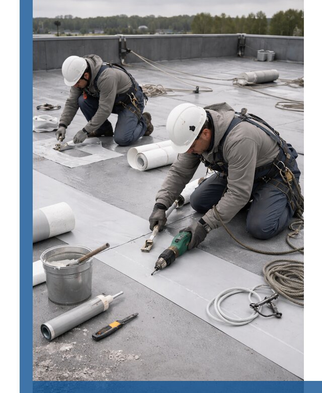 Ремонт мембранной кровли в Комсомольске-на-Амуре качественно и с гарантией