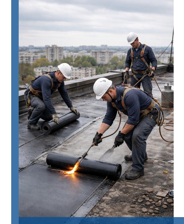 Ремонт наплавляемой кровли в Комсомольске-на-Амуре качественно и надежно