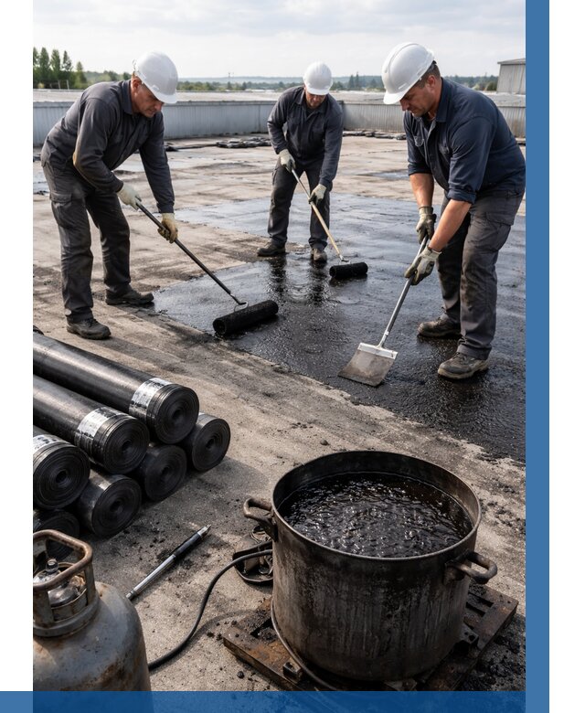 Гидроизоляция кровли мастикой в Комсомольске-на-Амуре от 612 р. | ВЫСОТНИК-Кмс