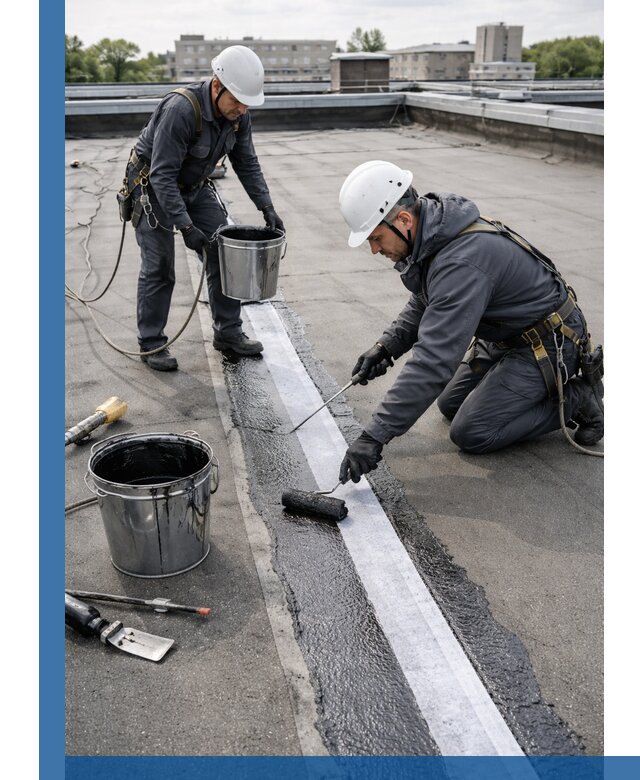 Гидроизоляция кровли мастикой в Комсомольске-на-Амуре надежная защита