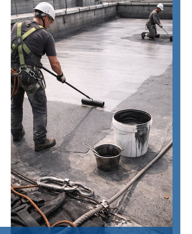 Гидроизоляция кровли жидкой резиной в Комсомольске-на-Амуре от 510 р. | ВЫСОТНИК-Кмс