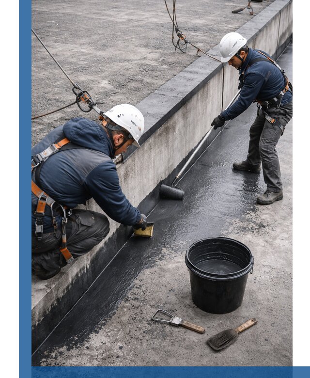 Гидроизоляция кровли жидкой резиной профессионально в Комсомольске-на-Амуре