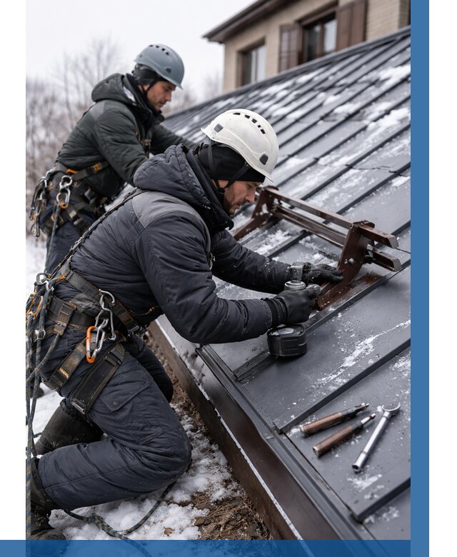 Монтаж снегозадержателей в Комсомольске-на-Амуре от 459 р. | ВЫСОТНИК-Кмс