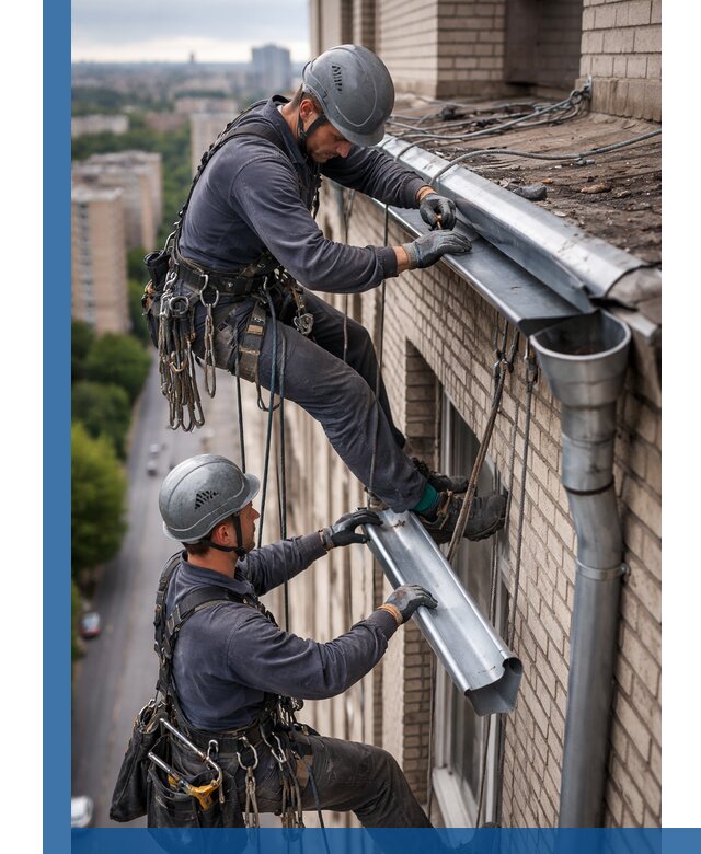 Ремонт водосточных желобов в Комсомольске-на-Амуре, быстро и качественно