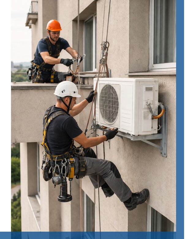 Монтаж внешнего блока кондиционера в Комсомольске-на-Амуре от 6633 р. | ВЫСОТНИК-Кмс