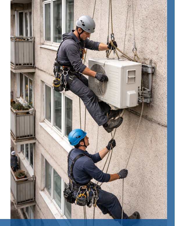 Перенос внешнего блока кондиционера в Комсомольске-на-Амуре от 9184 р.| ВЫСОТНИК-Кмс