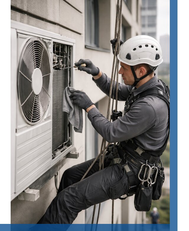 Обслуживание внешнего блока кондиционера в Комсомольске-на-Амуре от 2755 р.ВЫСОТНИК-Кмс