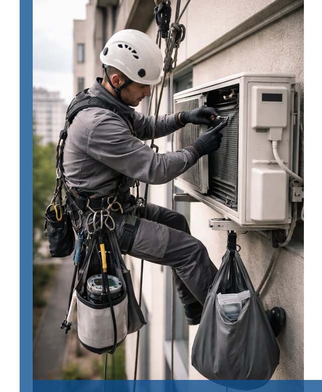 Обслуживание внешнего блока кондиционера в Комсомольске-на-Амуре профессионально