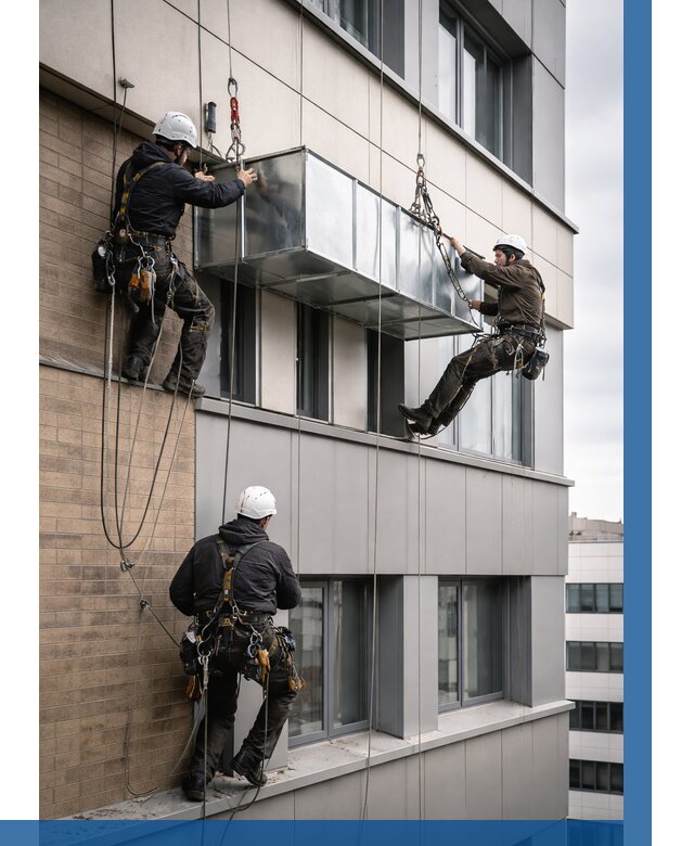 Монтаж воздуховодов на фасаде в Комсомольске-на-Амуре от 1531 р. | ВЫСОТНИК-Кмс