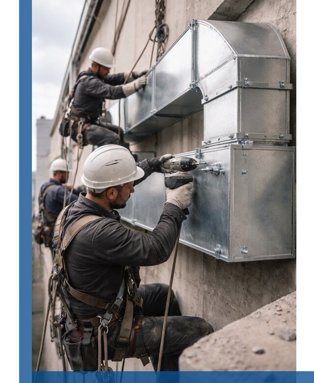 Профессиональный монтаж вентиляционных коробов в Комсомольске-на-Амуре под ключ