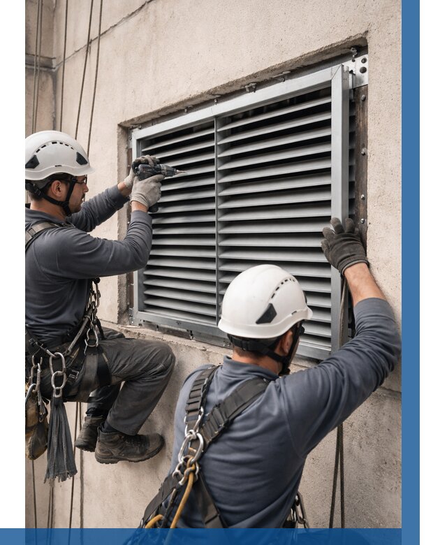 Монтаж вентиляционных решеток в Комсомольске-на-Амуре от 4592 р. | ВЫСОТНИК-Кмс