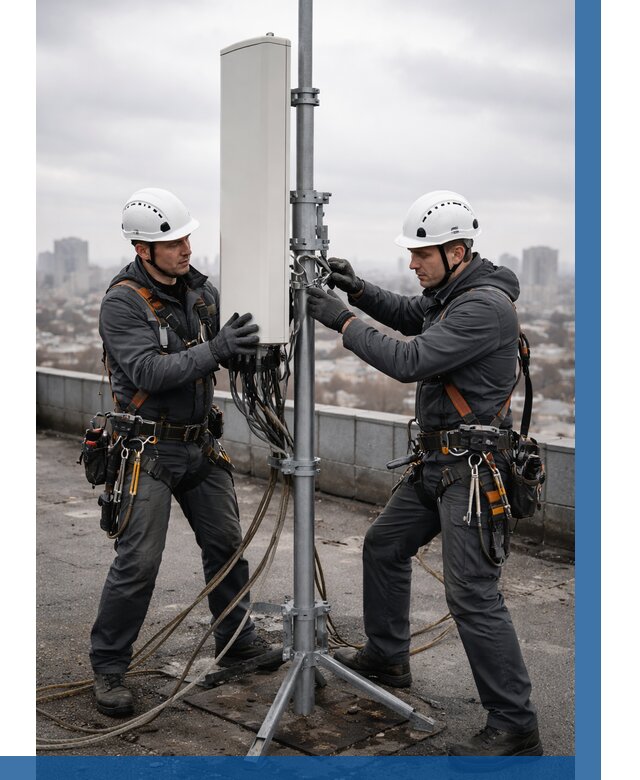 Монтаж антенн связи на крыше в Комсомольске-на-Амуре от 8673 р. | ВЫСОТНИК-Кмс