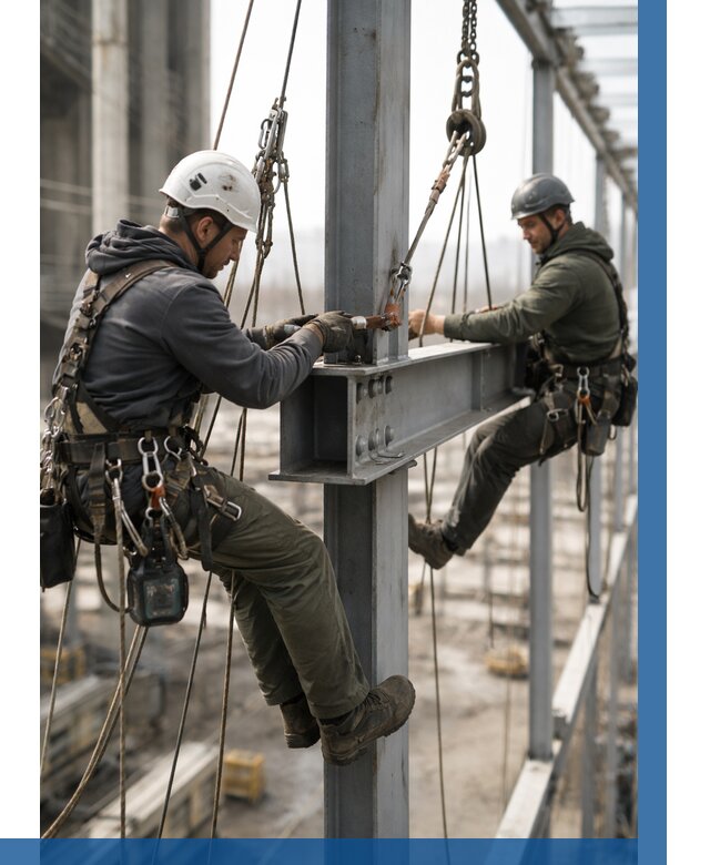 Монтаж металлоконструкций на высоте в Комсомольске-на-Амуре от 3571 р. | ВЫСОТНИК-Кмс