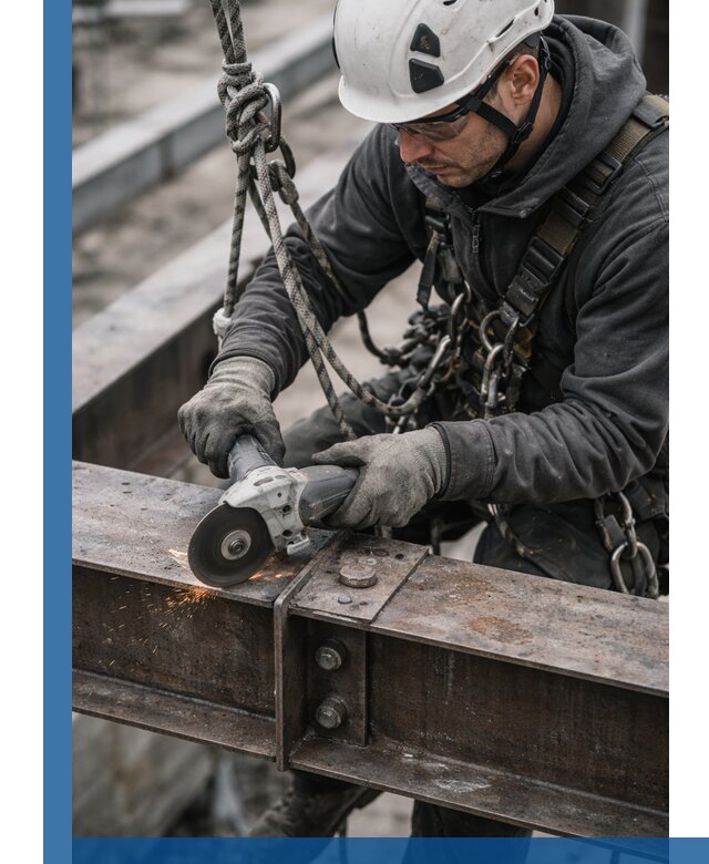 Резка металла на высоте в Комсомольске-на-Амуре для зданий и конструкций