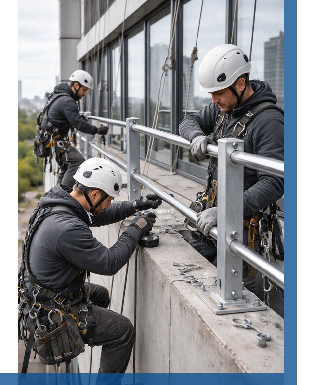 Монтаж ограждений на высоте в Комсомольске-на-Амуре, от 1224 р. | ВЫСОТНИК-Кмс