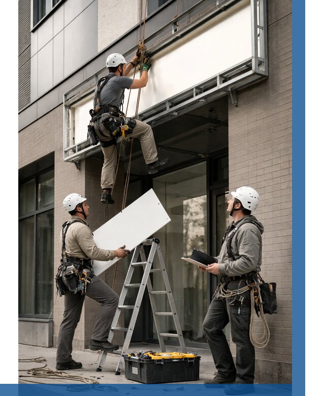 Монтаж светового короба в Комсомольске-на-Амуре от 6633 р. | ВЫСОТНИК-Кмс