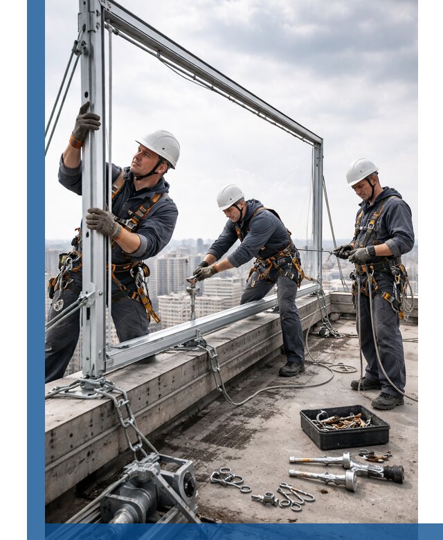 Монтаж крышных рекламных конструкций под ключ в Комсомольске-на-Амуре