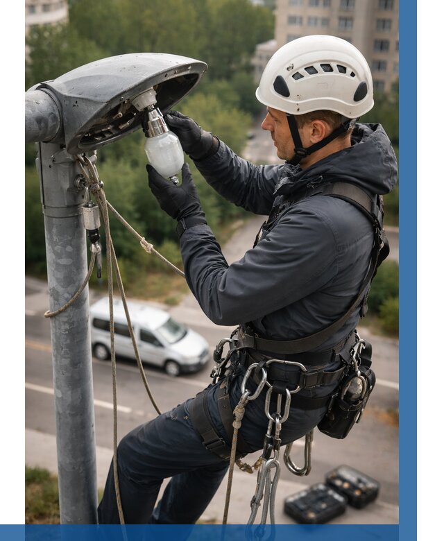 Замена ламп на высоте в Комсомольске-на-Амуре от 2551 р. | ВЫСОТНИК-Кмс