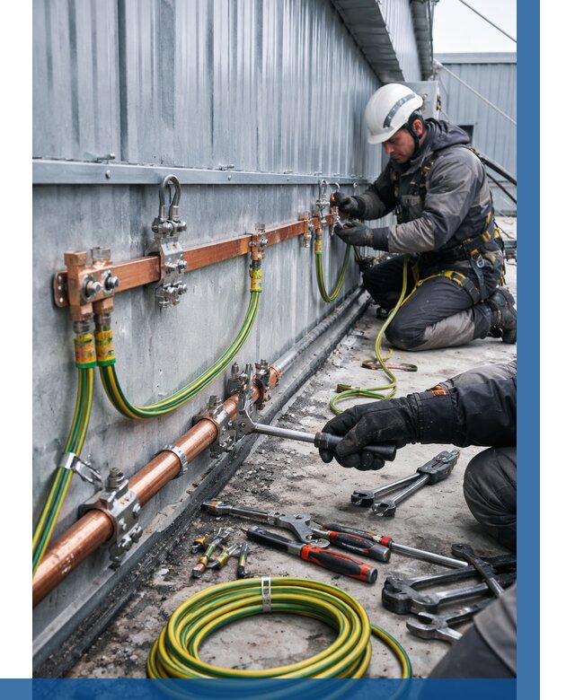 Монтаж заземления здания в Комсомольске-на-Амуре от 25510 р. | ВЫСОТНИК-Кмс