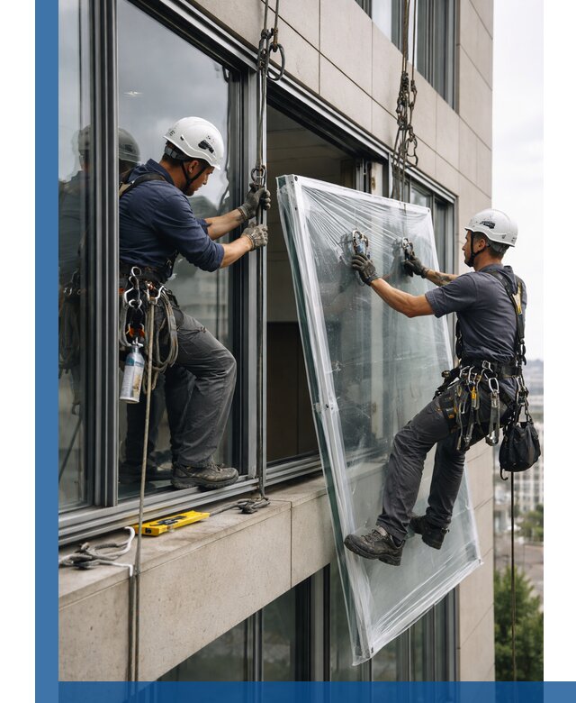 Профессиональная замена стекла в витраже в Комсомольске-на-Амуре с гарантией