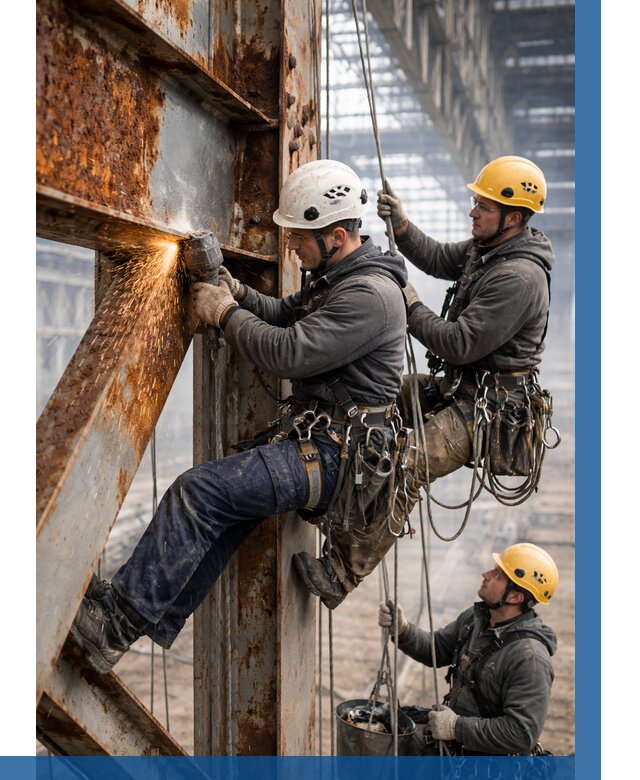 Зачистка металла от ржавчины в Комсомольске-на-Амуре от 357 р. | ВЫСОТНИК-Кмс