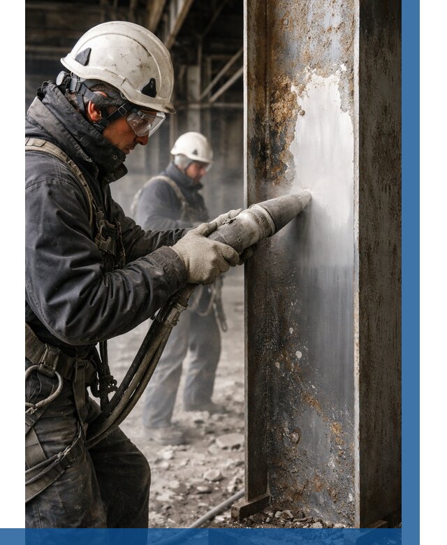 Удаление старой краски с металла в Комсомольске-на-Амуре от 459 р. | ВЫСОТНИК-Кмс