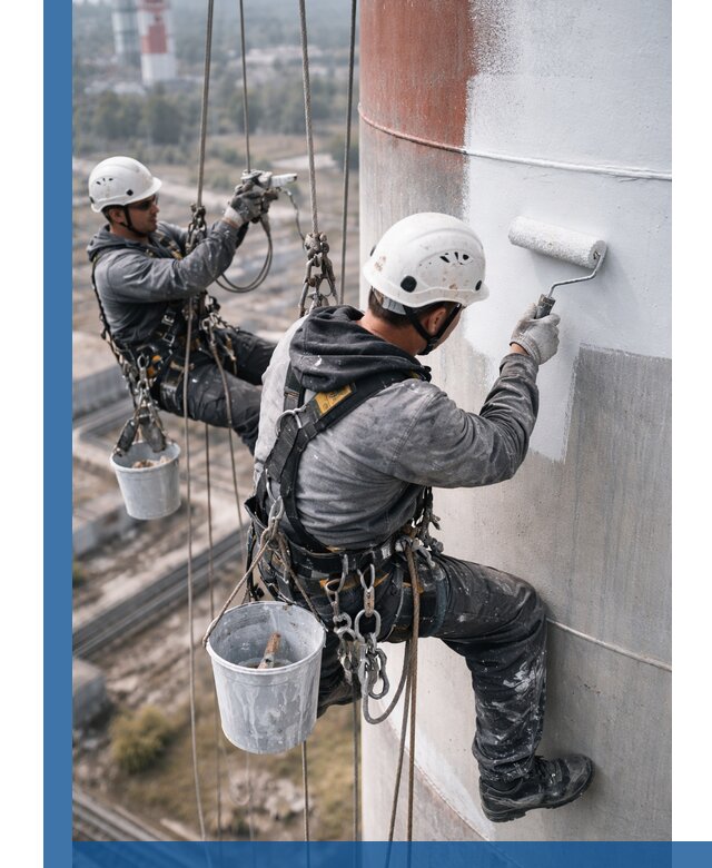 Покраска дымовых труб в Комсомольске-на-Амуре: антикоррозийная защита и восстановление