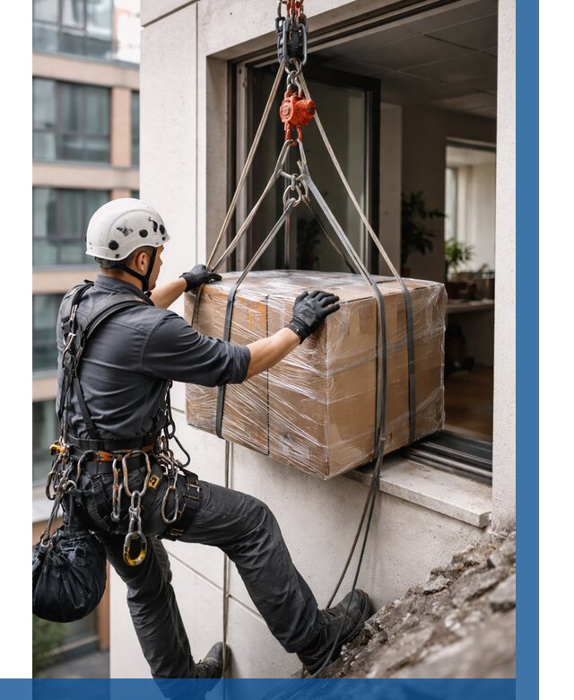 Подъем груза через окно в Комсомольске-на-Амуре от 4592 р. | ВЫСОТНИК-Кмс