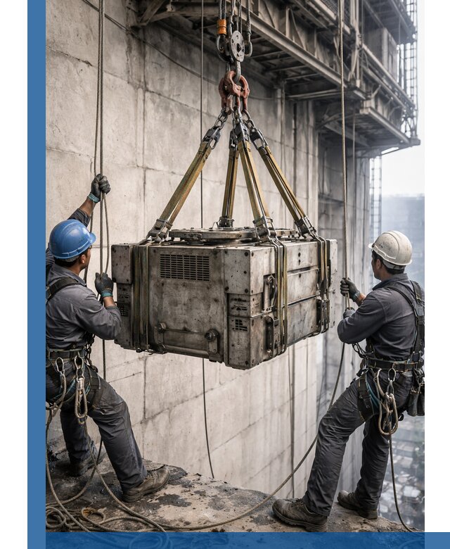 Такелажные работы на высоте, подъем и монтаж грузов в Комсомольске-на-Амуре