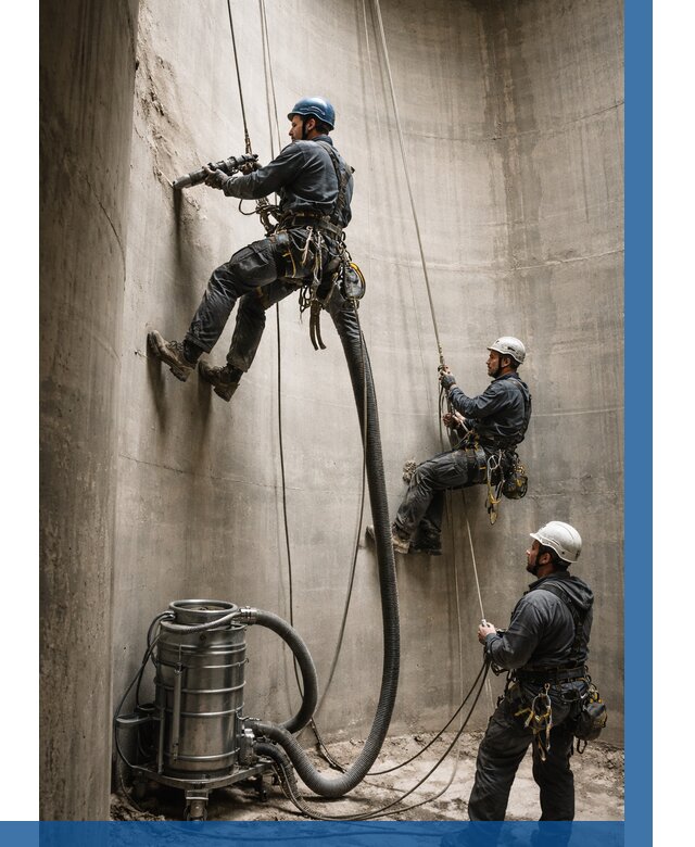 Зачистка силосов в Комсомольске-на-Амуре от 4592 р. Договор и смета ВЫСОТНИК-Кмс