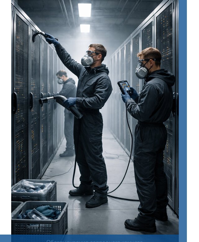 Обеспыливание серверной комнаты в Комсомольске-на-Амуре от 4592 р. | ВЫСОТНИК-Кмс