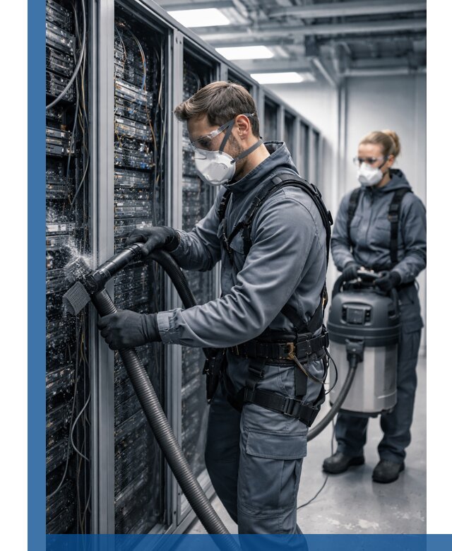 Обеспыливание серверной комнаты в Комсомольске-на-Амуре, профессиональная очистка